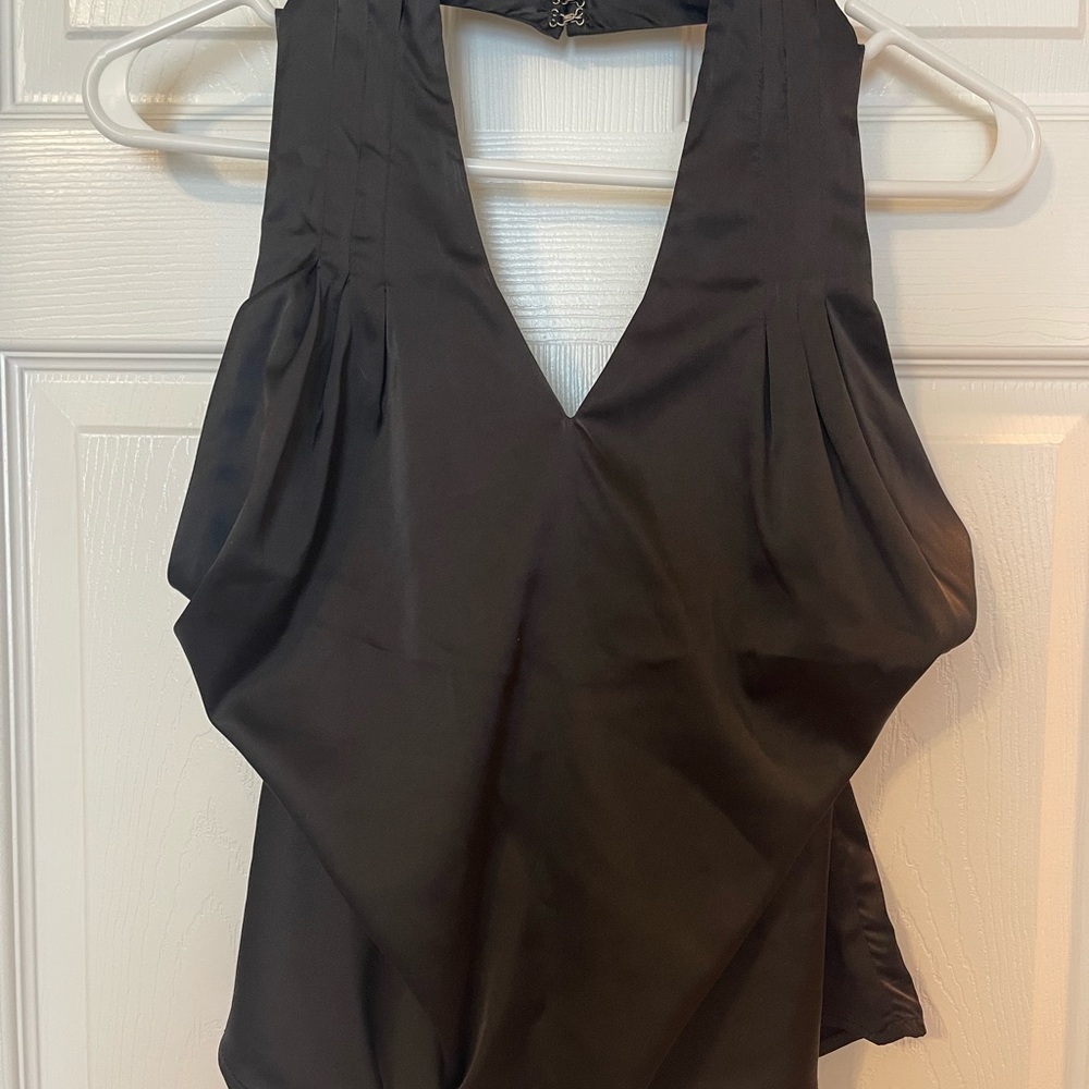 Superdown Black Halter Top